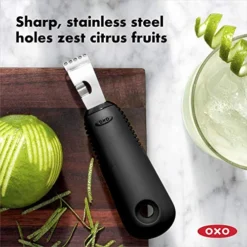 OXO Good Grips Citrus Zester With Channel Knife,Black -Kitchen Island Sale 51fYIALWA2L