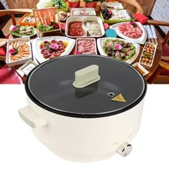Electric Hot Pot, 3 Gear Knob Uniform Heating Hot Pot, Multifunctional Evenly Heated Cooking Pot For Dormitory Apartments Small Households (US 110V) 14 Electric Hot Pot, 3 Gear Knob Uniform Heating Hot Pot, Multifunctional Evenly Heated Cooking Pot For Dormitory Apartments Small Households (US 110V) -Kitchen Island Sale 51fajILbdGL