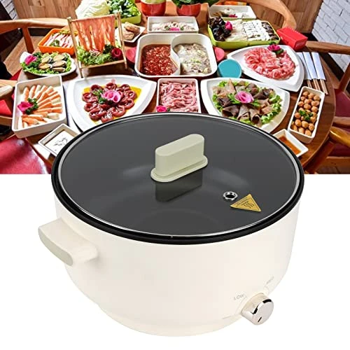 Electric Hot Pot, 3 Gear Knob Uniform Heating Hot Pot, Multifunctional Evenly Heated Cooking Pot For Dormitory Apartments Small Households (US 110V) 7 Electric Hot Pot, 3 Gear Knob Uniform Heating Hot Pot, Multifunctional Evenly Heated Cooking Pot For Dormitory Apartments Small Households (US 110V) - Image 7