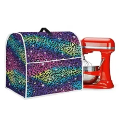 Youngerbaby Colorful Leopard Print Kitchen Mixer Cover Top Handle Blender Cover Dust Cover Appliance Organizer Bag With Pockets Protective -Kitchen Island Sale 51fcCiV2zhL