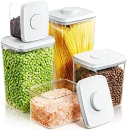 Pop Airtight Food Storage Containers For Pantry Organization, 10-Piece BPA Free Food Storage Containers Air Tight Storage Containers With Lids For Sugar, Flour, Baking Supplies, 3.5Qt, 2.9Qt, 2.1Qt, 1.3Qt, 0.6Qt -Kitchen Island Sale 51fdqljhOqL. AC