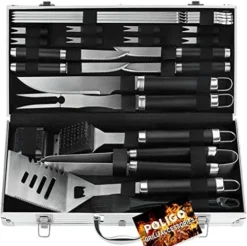26PCS Grill Accessories For Outdoor Grill Utensils Set Stainless Steel BBQ Tools Grilling Tools Set For Father's Day Birthday Presents, Barbecue Accessories Kit Ideal Grilling Gifts For Men Dad 16 26PCS Grill Accessories For Outdoor Grill Utensils Set Stainless Steel BBQ Tools Grilling Tools Set For Father's Day Birthday Presents, Barbecue Accessories Kit Ideal Grilling Gifts For Men Dad -Kitchen Island Sale 51feULZQvLL. AC