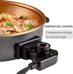 12-Inch Nonstick Electric Skillet - Family-Sized Serves 4 To 6 People -Kitchen Island Sale 51fsoJyTlJL