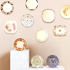 10Pcs Plate Hangers, 6 Inch Wall Plate Hangers With 40Pcs Tip Protectors, 10Pcs Wall Hooks & 4Pcs Plastic Easel Stands-Invisible Wire Plate Hanger Holders For Decorative Plates And Art -Kitchen Island Sale 51fylM9CyAS