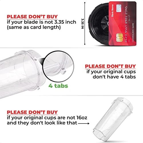 16 Oz Single Serve Blender Cups For Shakes And Smoothies - 2Pcs Ninja Blender Cups Replacement With Flip Top Lid Parts - Single Serve Cup Lid For BL770 BL780 BL660 BL740 BL810 Nutri Ninja Blenders 4 16 Oz Single Serve Blender Cups For Shakes And Smoothies - 2Pcs Ninja Blender Cups Replacement With Flip Top Lid Parts - Single Serve Cup Lid For BL770 BL780 BL660 BL740 BL810 Nutri Ninja Blenders - Image 4