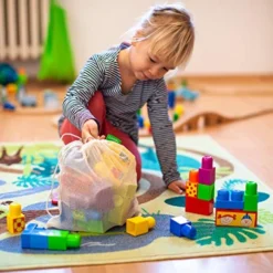 12+1 Reusable Produce Bags Grocery Washable | Organic Cotton Mesh Produce Bags | Double-Stitched & Tare Weigh | Mesh Bags For Vegetables | Cotton Produce Bags Reusable Washable | Produce Bag (3 Sizes) -Kitchen Island Sale 51gAosEGPSL