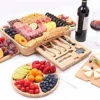 Charcuterie Boards Cheese Boards Set With Knife Set For House Warming Gifts New Home Decor, Anniversary Birthday & Wedding Gifts For Couple, Bridal Shower Gift For Women