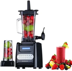 Vente Kitchen Countertop Blender With Dispenser Stainless Steel Blade & 1.5L BPA-Free Portable Easy Clean Jar, 1000 Watt Base Powered Electric Mixer For Smoothie Protein Shakes, Black BLH1000B