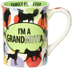 Enesco Our Name Is Mud “Dog Mom, 16 Oz. Stoneware Mug, 1 Count (Pack Of 1), Multi Color -Kitchen Island Sale 51gIWhKtGuL. AC