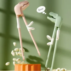 GENERIC Dinosaur Training Chopsticks - Pairs Beginners Kids Chopsticks, Training Chopsticks For Kids, Reusable Chopsticks Learning Chopstick Helper, Pink, Green, Blue, Dishwasher Safe -Kitchen Island Sale 51gUqVGxo3L