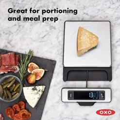 OXO Good Grips 11-Pound Stainless Steel Food Scale With Pull-Out Display -Kitchen Island Sale 51gZv8FLhoL