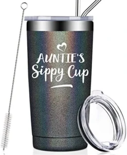 Gifts For Aunt - Best Aunt Ever Gifts - Auntie Gifts From Niece, Nephew - Funny Birthday Christmas Gifts For Auntie, New Aunt, First Time Aunt - Vacuum Insulated Tumbler Cup -Kitchen Island Sale 51gdeJml2uL. AC