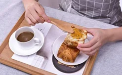 Wooden Butter Knife Cheese Spreader 6.5", Set Of 6, Restaurant Grade -Kitchen Island Sale 51gpjyC0fVL