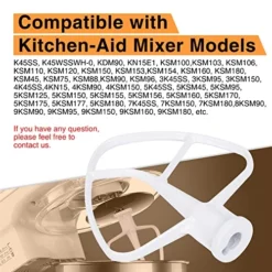 2pcs Dishwasher Coated Flat Beater K45b For 4.5 Quart Stainless Steel Bowl Compatible For Whirlpool KSM45