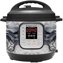 Wrap For Instant Pot Accessories 6 Quart Duo60 Cover Sticker | Wraps Fit InstaPot Duo 60 6 Quart ONLY | Black White Marble Swirl -Kitchen Island Sale 51hHpf4cQ L. AC