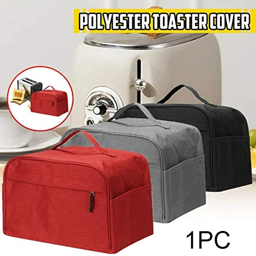 Wo/Four Slice Toaster Cover With Pocket,Kitchen Bakeware Protector,Universal Cotton Linen Dusproof Washable Kitchen Toaster Cover 3 Wo/Four Slice Toaster Cover With Pocket,Kitchen Bakeware Protector,Universal Cotton Linen Dusproof Washable Kitchen Toaster Cover - Image 3