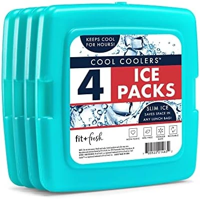+ Fresh Cool Coolers Slim, Reusable Ice Packs For Lunch Bags, Beach Bags, Coolers, And More, Set Of 4, Multicolored 8 + Fresh Cool Coolers Slim, Reusable Ice Packs For Lunch Bags, Beach Bags, Coolers, And More, Set Of 4, Multicolored - Image 8