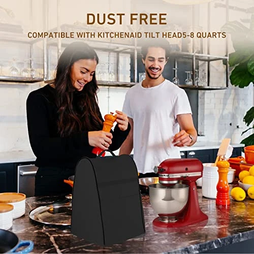 Durable Kitchen Stand Up Mixer Cover, Quilted Large Stand Mixer Dust Cover Compatible With KitchenAid Mixer, Fits All Tilt Lift Head & Bowl Lift 4/5/6/7/8 Quarts Mixers 5 Durable Kitchen Stand Up Mixer Cover, Quilted Large Stand Mixer Dust Cover Compatible With KitchenAid Mixer, Fits All Tilt Lift Head & Bowl Lift 4/5/6/7/8 Quarts Mixers - Image 5