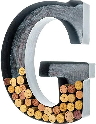 Wine Cork Holder - Metal Monogram Letter (M), Brushed Metal, Large | Wine Lover Gifts, Housewarming, Engagement & Bridal Shower Gifts | Personalized Wall Art | Home Décor 11 Wine Cork Holder - Metal Monogram Letter (M), Brushed Metal, Large | Wine Lover Gifts, Housewarming, Engagement & Bridal Shower Gifts | Personalized Wall Art | Home Décor - Image 11