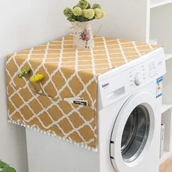 MF2FLAY Fridge Dust Proof Cover Multi-Purpose Washing Machine Top Cover With Refrigerator Storage Organizer Bags (35In X 12In, Black And White) -Kitchen Island Sale 51i5viG y4S. AC