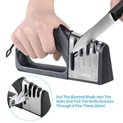 4-in-1 Kitchen Professional Knife Sharpener, Heavy Duty 4-Stage Knife Accessories Helps Repair, Restore, Polish - Good Fits For Ceramic/Steel Knives, Scissors By Sendaist 8 4-in-1 Kitchen Professional Knife Sharpener, Heavy Duty 4-Stage Knife Accessories Helps Repair, Restore, Polish - Good Fits For Ceramic/Steel Knives, Scissors By Sendaist -Kitchen Island Sale 51i7ThWuUCL