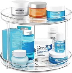 2 Tier Lazy Susan Bathroom Organizer, 9.25Inch Clear 360 Rotating Makeup Organizer For Vanity, Skincare Organizers Perfume Organizer, Spice Rack Organizer For Cabinet- Home Organization And Storage 14 2 Tier Lazy Susan Bathroom Organizer, 9.25Inch Clear 360 Rotating Makeup Organizer For Vanity, Skincare Organizers Perfume Organizer, Spice Rack Organizer For Cabinet- Home Organization And Storage -Kitchen Island Sale 51ichitGsbL. AC
