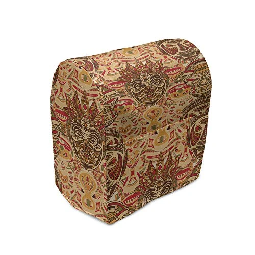 Ambesonne African Stand Mixer Cover, Motif With Pattern Design, Kitchen Appliance Organizer Bag Cover With A Pocket, 6-8 Quarts, Sand Brown Orange 1 Ambesonne African Stand Mixer Cover, Motif With Pattern Design, Kitchen Appliance Organizer Bag Cover With A Pocket, 6-8 Quarts, Sand Brown Orange
