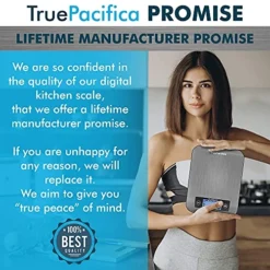 Digital Food Scale With Weight In Grams And Ounces - 22lb Kitchen Digital Scale For Baking, Cooking, Weight Loss And More- Make Perfect Recipes By Measuring And Weighing With This Electronic Scale