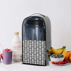 Yarwo Visible Blender Dust Cover With Pockets And Top Handle, Compatible With Vitamix Blender Classic G-Series, Ascent Series, Gray With Arrow (COVER ONLY) -Kitchen Island Sale 51j41B4pHjL