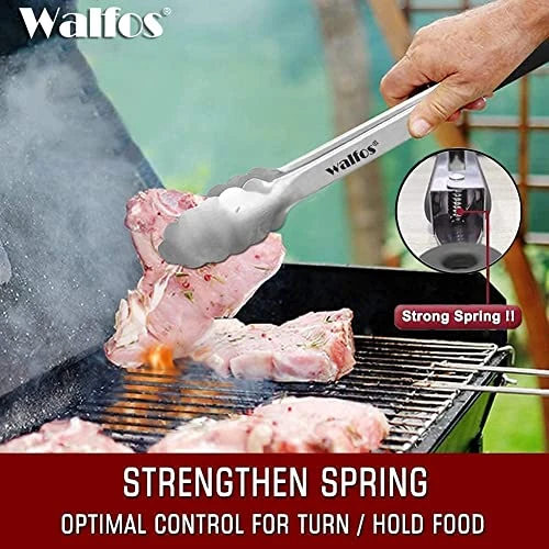 17 Inch Extra Long Grill Tongs, Ultimate Stainless Steel BBQ Tongs For Grilling, Cooking, BBQ/Barbecue, Buffet And Turning Food 3 17 Inch Extra Long Grill Tongs, Ultimate Stainless Steel BBQ Tongs For Grilling, Cooking, BBQ/Barbecue, Buffet And Turning Food - Image 3