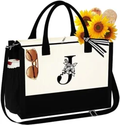 YOOLIFE Initial Canvas Beach Tote Bag With Zipper Pockets Adjustable Strap Tote Bag Mothers Day Birthday Gifts For Women Her 27 YOOLIFE Initial Canvas Beach Tote Bag With Zipper Pockets Adjustable Strap Tote Bag Mothers Day Birthday Gifts For Women Her -Kitchen Island Sale 51jhf1GHmL. AC