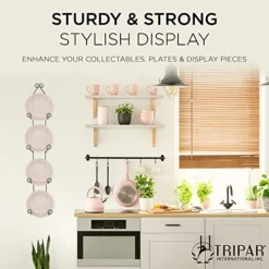 Tripar 4 Tier Vertical Black Plate Rack For Collectible Plates, Plaques, Dishes, & China 9 Tripar 4 Tier Vertical Black Plate Rack For Collectible Plates, Plaques, Dishes, & China -Kitchen Island Sale 51k0Wh4KyzL