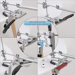 Knife Sharpener Kit, RUIXIN PRO RX-009 Professional Knife Sharpener, 360° Flip Rotation, Upgraded Metal Fixed-Angle & Adjustable Knife-Clip, Kitchen Chef Knife Sharpening System Kit With 11 Stones -Kitchen Island Sale 51k8WP4vYtL