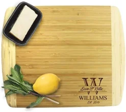 Um Bamboo Cutting Boards - Monogrammed Wedding Cutting Board Housewarming For Couples - Custom Personalized (LARGE - 18" X 12") 6 Um Bamboo Cutting Boards - Monogrammed Wedding Cutting Board Housewarming For Couples - Custom Personalized (LARGE - 18" X 12") -Kitchen Island Sale 51kHEauTbsL. AC