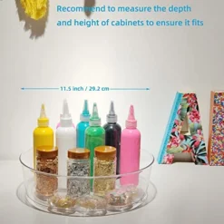 4 Pack Lazy Susan 11.5" Inch Turntable Organizer Organization Storage Container Bins Spice Rack Cabinet Rotating Condiment For Pantry Countertop Kitchen Vanity Bathroom Jewelry Holder Clear -Kitchen Island Sale 51kHffweVeL