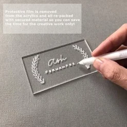 Clear Acrylic Place Cards For Wedding, 100pcs– Blank Rectangle Escort Acrylic Plates - Perfect For Dinner Parties, Table Numbers, Guest Name, Food Signs And Special Event Decoration, 3 1/2 X 2 -Kitchen Island Sale 51kLFdAk0gL