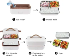 GENERIC Portable Food Warmer, Mini Rice Cooker, 1-3 Layers 800ML Heating Rice Box, Suitable For Home Office School Cooking Food, White (Single Layer) 10 GENERIC Portable Food Warmer, Mini Rice Cooker, 1-3 Layers 800ML Heating Rice Box, Suitable For Home Office School Cooking Food, White (Single Layer) -Kitchen Island Sale 51kLNOy5auL