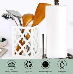 Vintage Decorative Kitchen Utensil Holder Cooking Utensil Organizer Good Gift For Cooking, White, 5.4" L X 5.4" W X7 H 11 Vintage Decorative Kitchen Utensil Holder Cooking Utensil Organizer Good Gift For Cooking, White, 5.4" L X 5.4" W X7 H -Kitchen Island Sale 51keBuH5QaL