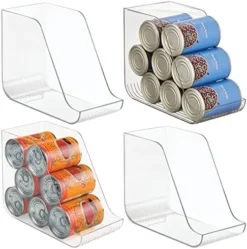 MDesign Long Plastic Soup Can Dispenser Storage Organizer Container Bin For Kitchen Pantry, Countertop, Cabinet, Refrigerator, Freezer, Hold Canned Food, Soda, Water, Ligne Collection, 4 Pack - Clear 15 MDesign Long Plastic Soup Can Dispenser Storage Organizer Container Bin For Kitchen Pantry, Countertop, Cabinet, Refrigerator, Freezer, Hold Canned Food, Soda, Water, Ligne Collection, 4 Pack - Clear -Kitchen Island Sale 51kjbJE5TiL. AC 1