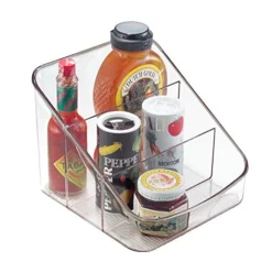 IDesign Linus BPA-Free Plastic 3-Tier Packet Organizer - 6.25" X 5.75" X 5", Clear