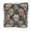 Sugar Skull Microwave Bowl Cozy Día De Muertos Reversible Microwaveable Pot Holder Day Of The Dead Bowl Holder Day Of The Dead Kitchen Linens Skull Home Decor Gifts Under 10 Halloween Hostess Gift