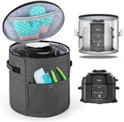 Uxja Cover Compatible With Ninja Foodi Pressure Cooker (Totally Enclosed With Side Handles), Pressure Cooker Cover Compatible With Ninja Foodi (Fits For 6.5 Quart And 8 Quart), Gray -Kitchen Island Sale 51lsXxbb5uL. AC