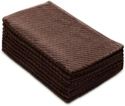 Euro Café Set Of 12 Waffle Weave Pure Cotton Super Absorbent Multipurpose Kitchen Towels, Dishcloths, Tea Towels White -Kitchen Island Sale 51m VwtFxjL. AC