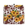 Veniyate Sunflower Cow Print Mixer Dust Cover Dust-proof Stand Mixer Covers With Side Pocket Universal Blender Cover Kitchen Appliance Covers For Blender Accessories