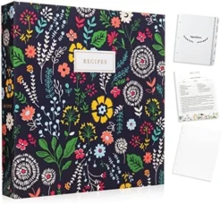 Recipe 3 Ring Binder 8.5x11 | Full-Page With Clear Protective Sleeves To Write In Your Own Recipes And Color Printing Paper For Family Recipes -Kitchen Island Sale 51mKdsDJDNL. AC