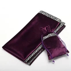 Altar Tarot Table Cloth Divination Wicca Velvet Cloth With Tarot Pouch 24.4 * 24.4 Inch Purple -Kitchen Island Sale 51mOneKWnBL