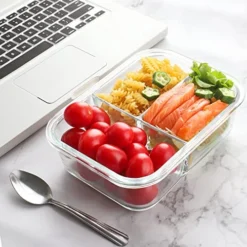 Bayco 9 Pack Glass Meal Prep Containers 3 & 2 & 1 Compartment, Glass Food Storage Containers With Lids, Airtight Glass Lunch Bento Boxes, BPA-Free & Leak Proof (9 Lids & 9 Containers) -Kitchen Island Sale 51mc6S8lfkL