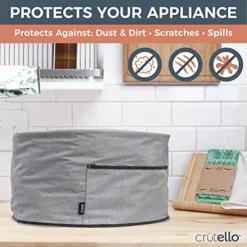 Crock Pot Cover Compatible With Hamilton Beach 6, 7 Or 8 Quart Slow Cooker - Small Appliance Dust Cover Measuring 18.57" X 8.5" X 11.75" -Kitchen Island Sale 51moZ3Wrq5L