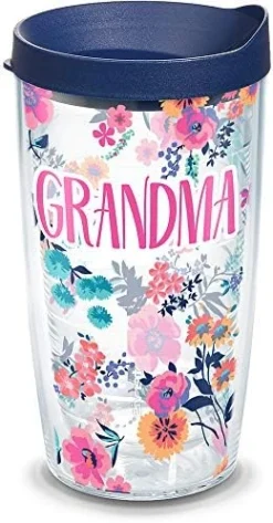 Tervis Made In USA Double Walled Dainty Floral Mother's Day Insulated Tumbler Cup Keeps Drinks Cold & Hot, 16oz, Nana -Kitchen Island Sale 51nmljI20KL. AC