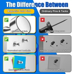 16 Pack Magnets For Whiteboard, Fridge Magnets, Small Magnets, Refrigerator Magnets, Neodymium Magnets For School, Home, Garage, Crafts -Kitchen Island Sale 51o84Zwu5yL